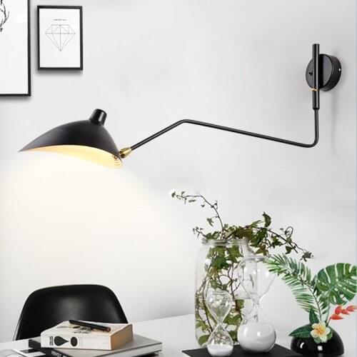 Retro Loft Industrial Vintage Wall Lamps French Designer Rotating Sconce Wall Lights For Home Decoration Lighting
