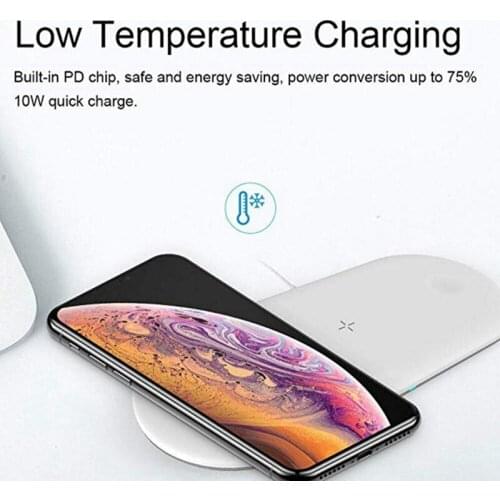 The new multifunctional 3 in 1 wireless charger is suitable for wireless charging of Apple mobile phones, watches and earphones