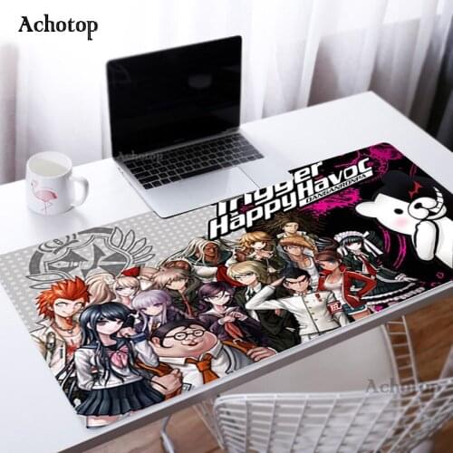 Danganronpa Anime Game Hot Anime Gaming Mouse Pad Large Size XXL Table Desk Mat for Animation Gamer Player Comic Lovers Desk Mat