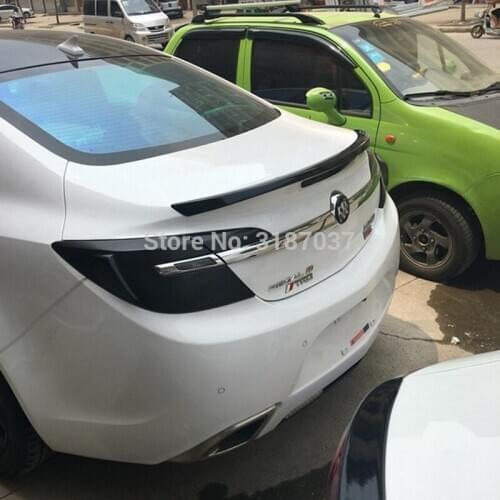 For Buick Regal Spoiler 2013-2015 ABS Plastic Unpainted Color Rear Roof Spoiler Wing Trunk Lip Boot Cover Car Styling