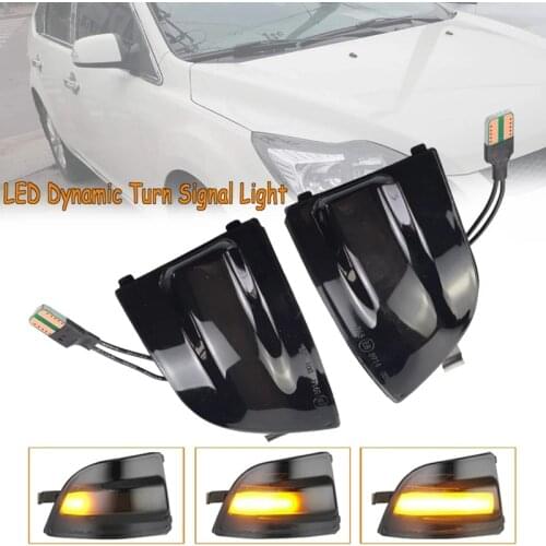 2 Pcs LED Dynamic Mirror Indicator Light Rearview Mirror Turn Signal for Ford Focus 2 MK2 2004 - 2008 C-MAX