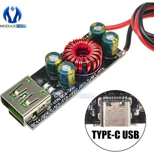 Type-C USB QC4.0 QC3.0 6V-35V Mobile Phone Quick Fast Charge Adapter Step Down Buck Boost Module For PD Qualcomm Board