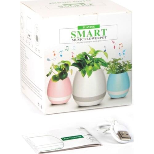 Smart Flower Pot Music Playing Flower portable speaker gift surprise bluetooth