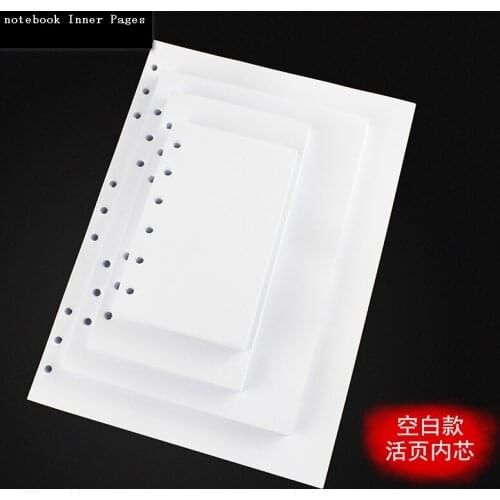 Notebook Inner Pages A6 loose leaf horizontal line replace kraft blank paper