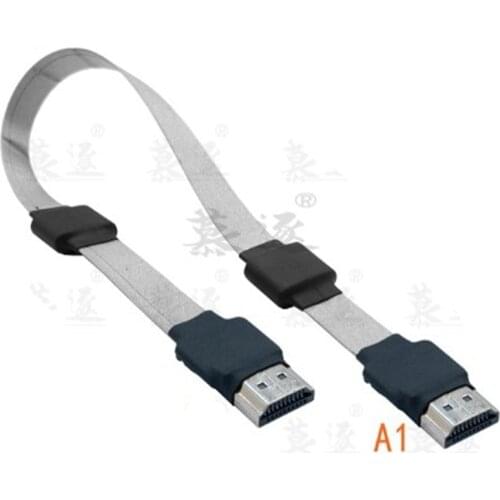 Anti-interference Ultralight FPV HDMI-compatible Male to Mini/Micro HDMI Female FPC 10cm 20cm 30cm 50cm for GH4 GoPro BMPCC