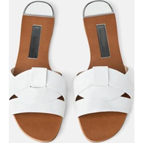 New Women Slipper Pearl Slippers Flat With Indoor Spring Shoes For Female ZA Shoes Large Size 42 Summer Luxury Brand 2021