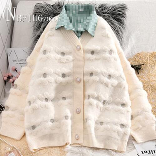 Beige Pink Blue Color S-3XL Women Cardigan Sweater Single Breasted Female Sweaters
