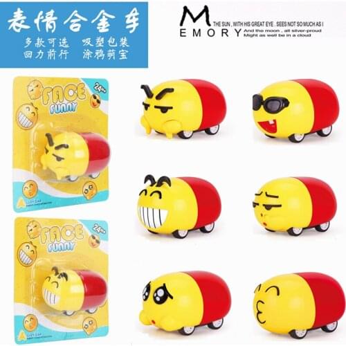 1:64 Cartoon Face Funny Minnie Car 6pcs Set Pull back and go Toys for Children Baby Gift