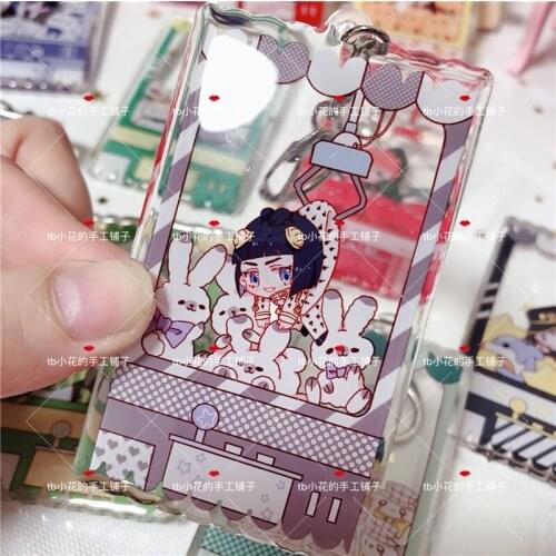 1pcs Anime JoJos Bizarre Adventure Cartoon Acrylic Keychain Pendant Decor Toy for Men Women Boy Girl Cosplay Prop Gift
