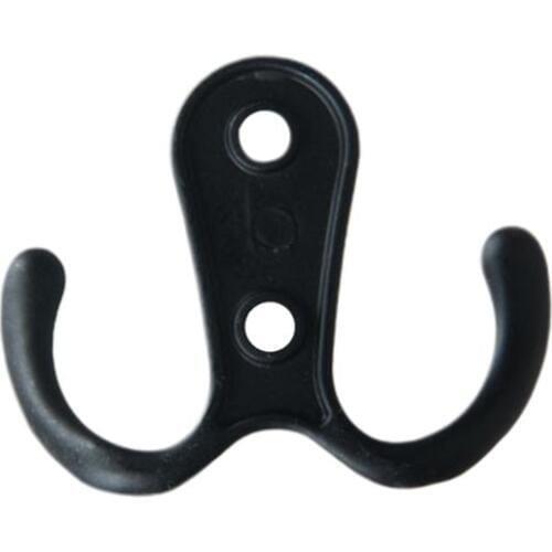 20 Pieces Wall Coat Hooks Double Prong Robe Hook Rustic Hooks Retro Cloth Hanger Coat Hanger Wall Mounted Hook with 44 Pieces