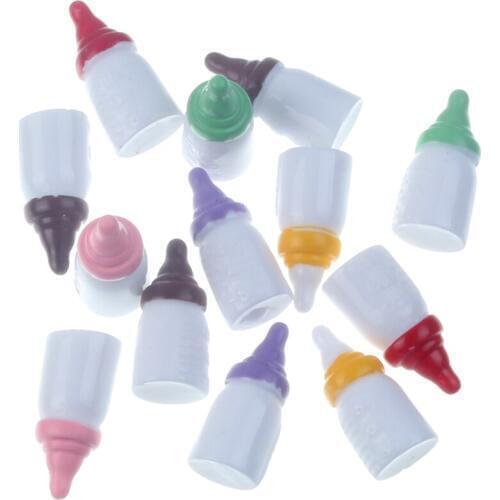 20Pcs Mixed Resin Bottle Decoration Crafts Flatback Cabochon Scrapbooking Fit Phone Embellishments Accessories