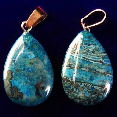 6pcs Blue Crazy Lace Agate Teardrop Pendant Bead For Jewelry Making Diy 28x15x5mm