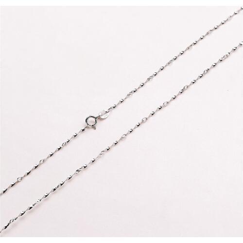 SILVER 100% 925 Sterling Silver Twisted Necklace Chain 0.7mm 16 & 18 Inches Three Colors