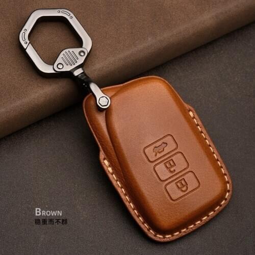 1pcs Genuine Leather Handmade Car Key Cover key Case For Lexus NX200 ES200 250 RX200t case Key shell ES RS GS IS LX NX Series