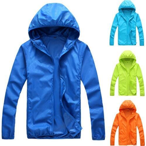 Women Men Outdoor Long Sleeve Hooded Windproof Sun Protection Coat Fishing Jacket
