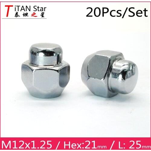 20 pcs M12x1.25 WHEEL LUG NUTS M12X1.25 FOR Nissan sunny Sylphy TIIDA Teana Qashqai X-Trail Bluebird