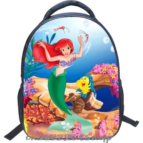 Disney Cool Mickey Mouse School Bags Boys Girls Children Princess Kindergarten Backpack 16 inch Schoolbags Kids Mochilas