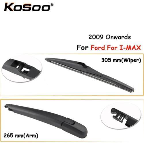 KOSOO Auto Rear Car Wiper Blade For Ford For I-MAX,305mm 2009 Onwards Rear Window Windshield Wiper Blades Arm,Car Accessories