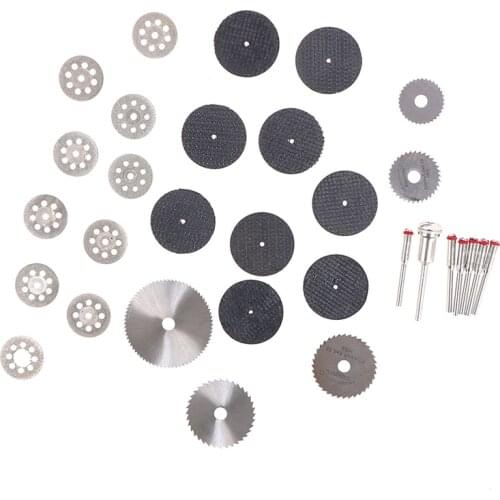 HOT 32pcs/set Saw Blade For Rotary Tools Resin Cut-Off Wheels Diamond Cutting Discs Diamond Saw Blade Set Mini Circular