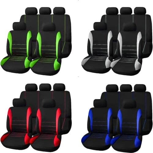New 4pcs Universal Durable Styling Full Set Seat Covers Cloth Front Seat Interior Accessories Autom Protector Car Seat Cover