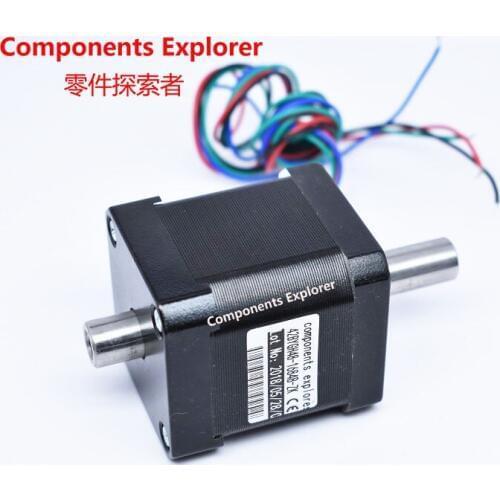 Stepper motor Hollow double shaft NEMA17 48mm body length Hybird,2 phase 4 wire 3d printer accessories 42BYGH48-1684B-ZK
