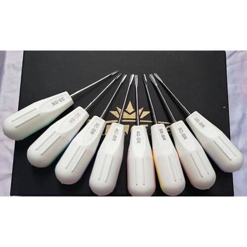 Dental Elevator Surgical Root Instruments 8 Pcs Luxating Elevator Tooth Extraction Tools