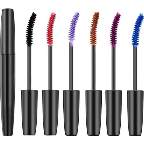 Custom Logo Professional Makeup Color Mascara Waterproof Fast Dry Eyelashes Curling Lengthening Eye Lashes Black Purple Via DHL
