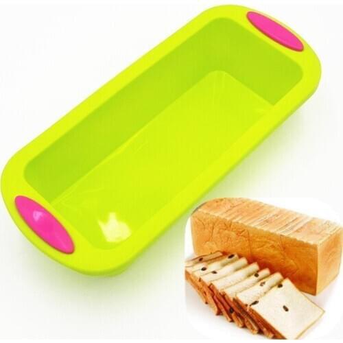Thickened Silicone Toast Bread Mold Two-color Toast Cake Mold Oven Baking Silicone Mold Homemade Craft Sponge Brick Pastry