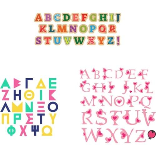 Cutting Dies Letters Metal Stencil For DIY Scrapbooking Photo Album Embossing Paper Cards Crafts Diecuts Alphabet