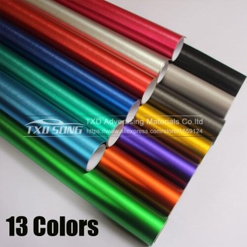 Good Quality Chrome Metallic Brushed Aluminum Vinyl Metal vinyl Car Wrap Film Car Sticker Styling Auto Foil Decoration