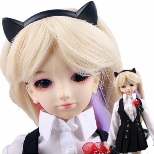 [wamami] 790# Black Cat Ear Uniform Dress/Outfit For 1/4 MSD 1/3 SD DZ AOD BJD Dollfie