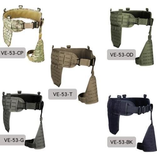 WoSporT Tactical Ultra-wide Tactical Quick Release Breathable Laser Multifunctional Waist Seal Set