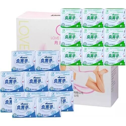 19 Pack Anion Sanitary Pads Love Moon Anion Winalite Sanitary Napkin High Quality Panty Liner Love Moon Sanitary Napkin Pad