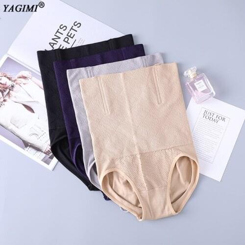 YAGIMI High Waist Slimming Seamless Women Shapers Underwear Tummy Control KnickersPantie Briefs Magic Body Shapewear Lady Corset