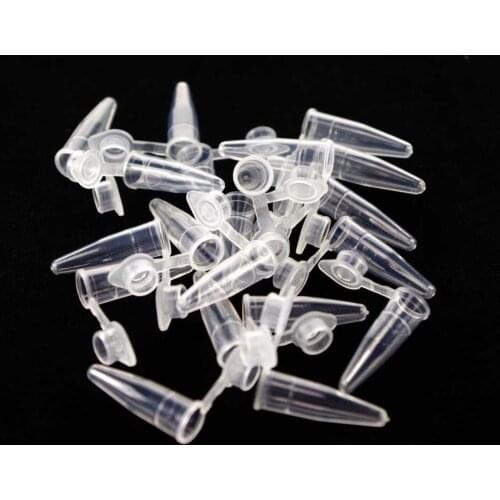 LOT 1000 Scale line 0.2ml Laboratory Plastic Centrifuge tube V-bottom with cap For Sample Specimen