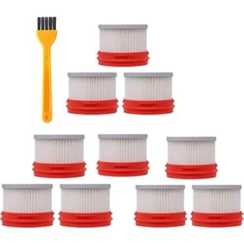 Promotion!10 Pcs Replacement HEPA Filter Suit for Xiaomi Dreame V9 V9B V10 Wireless Handheld Vacuum Cleaner Accessories Parts