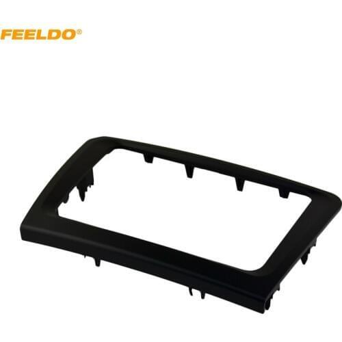 FEELDO Car 2DIN Refitting Radio Stereo DVD Frame Fascia Dash Panel Installation Kits Conversion For Skoda Superb(09~13)