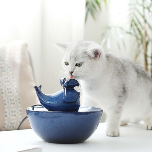 Automatic Cat Water Dispenser Feeder lotus whale shape Pet Drinking water Bowl Auto Dog Pet Drinking supplies