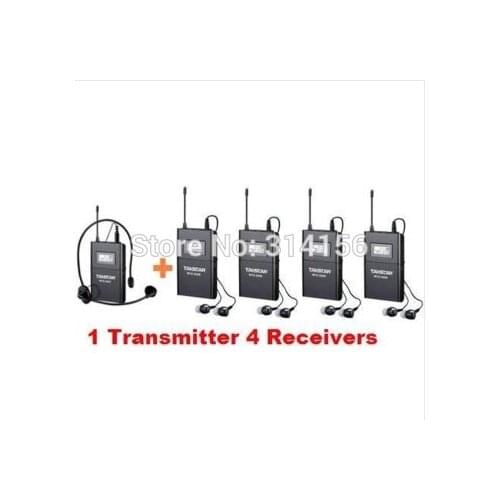 Takstar WTG-500 UHF Wireless audio system for Tourist guide/Simultaneous interpretation/Teaching 1 Transmitter+4 Receivers
