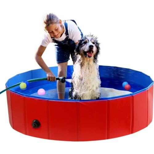 Big Size Large Pool Dog Swimming Pool Foldable Pet Pool Bath Swim Tub Bathtub Pet Collapsible Bathing outdoor for Dogs Cats Kids