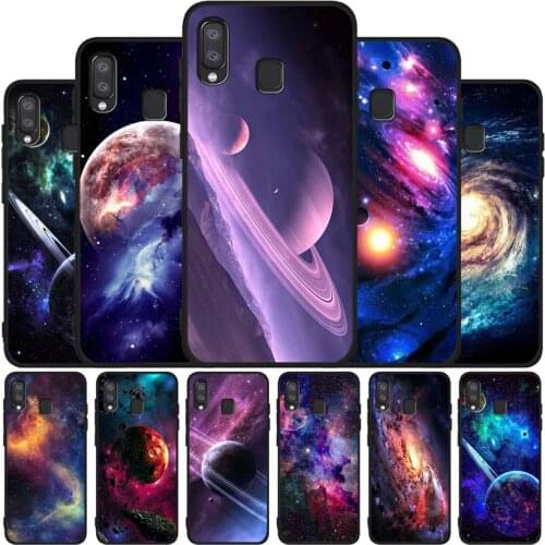 Space Black Soft Phone Case For Samsung A10 A20 A30 A40 A50 A70 A21 A31 A51 A71 A41 A32 A42 S52 A72 A6 2018 Cover