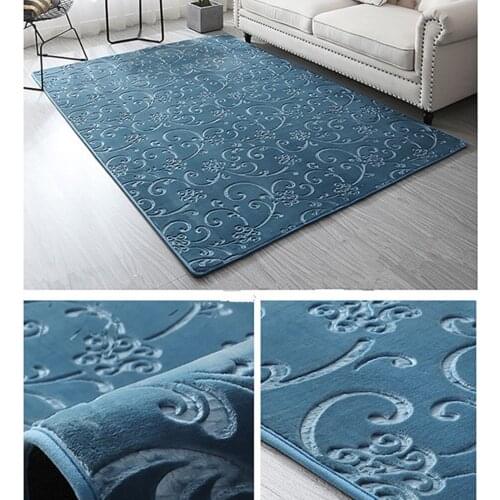 Short-haired Flowers Pattern Carpets For Living Room Bedroom Area Rug Sofa Coffee Table Custom Decorative Carpet Mats Floor Home