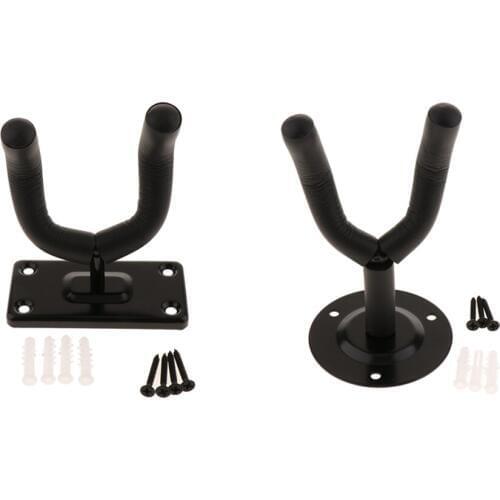 Guitar Hanger Hook Stand Holder, Guitar Keeper Wall Mount Bracket, Guitar Display, Home Musical instrument Accessory Black