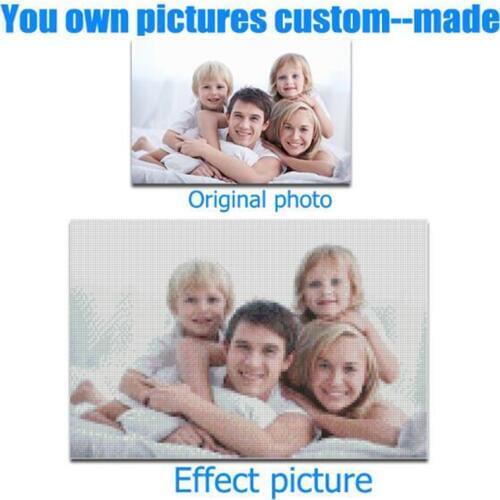 Photos Custom! Make your own 5D DIY Diamond Painting 100% full square drill Cross Stitch Embroidery Rhinestones diamond mosaic