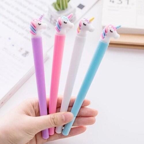 Gel Pens 0.5mm Cute Creative Unicorn Signature Pen Escolar Papelaria School Promotional Gift Kawaii Office Stationery Supply