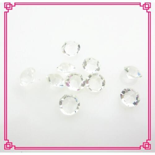 Hot Selling 100pcs 5mm 4mm White Crystal April Birthstone Floating Charms Living Glass Memory Floating Lockets DIY Jewelry