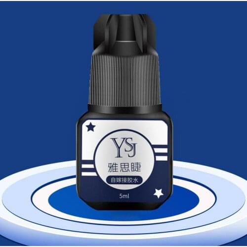 5ml Eyelash Extension Glue Black No Smell No Irritant Adhesive Retention Lasting Fast Drying Semi Permanent Lash Grafting Tool