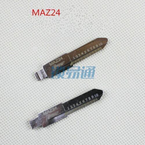 NO.27 MAZ24 2 in 1 Engraved Line Key For Mazda haima Key Blade for the shearing