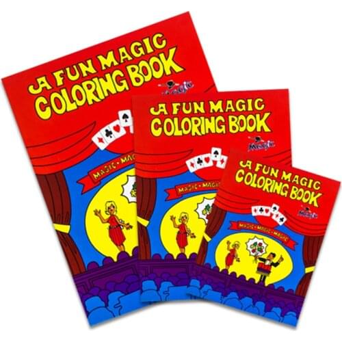 Medium Size Comedy Magic Coloring Book Magic Tricks Red Magic Books Close-Up Street Magic Props Grimoire Spellbook Children