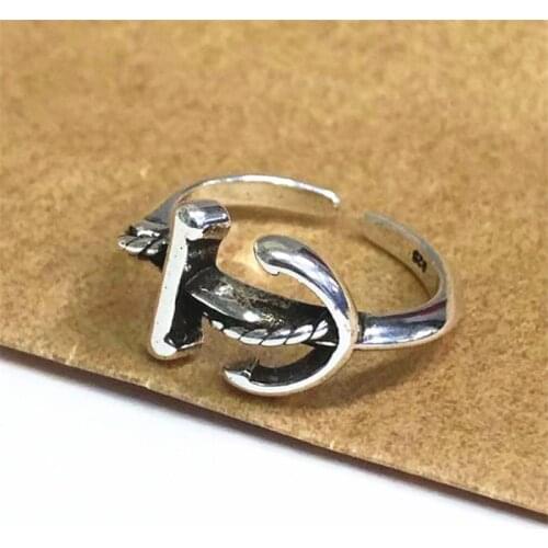 Miuoxion Wholesale Retro Anchor Ring Personality Fashion Punk Party Jewelry For Women Feature Namour Charm Gift All Seasons